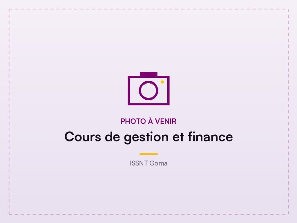 Cours de gestion et finance