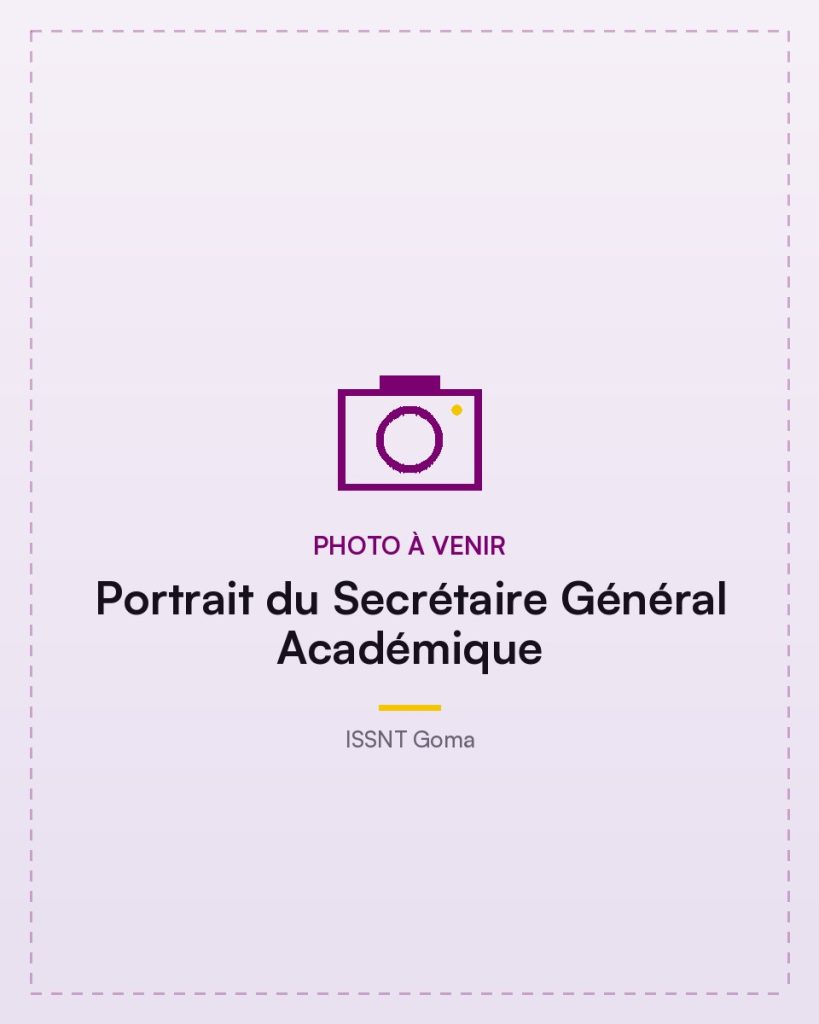 Portrait of the Academic Secretary General