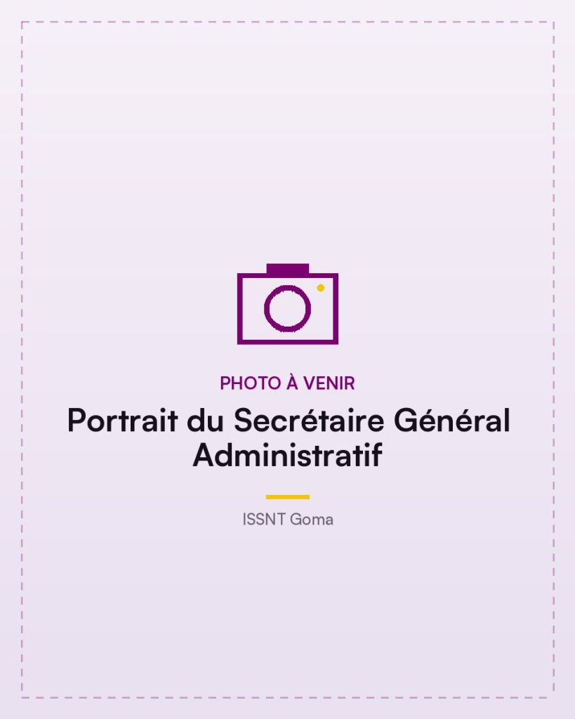Portrait of the Administrative Secretary General